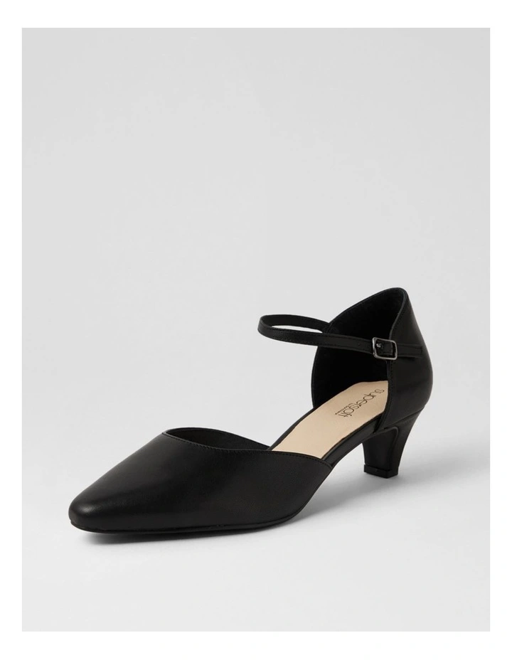 Louisas Black Leather Heels image 2