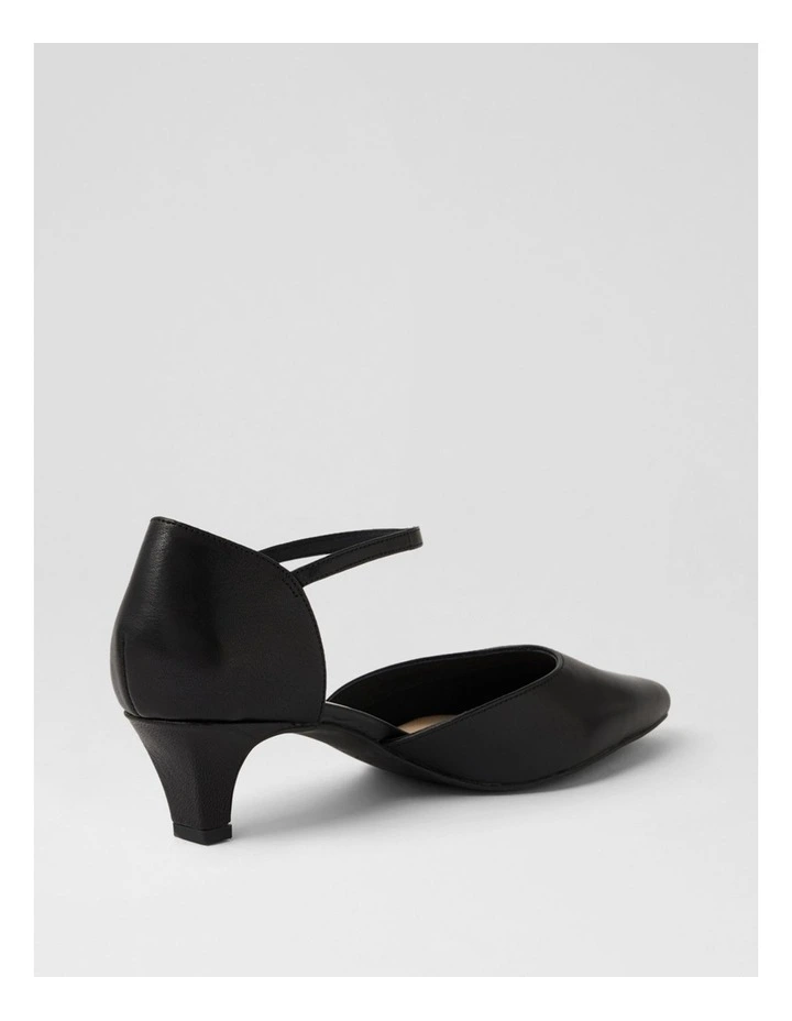 Louisas Black Leather Heels image 3