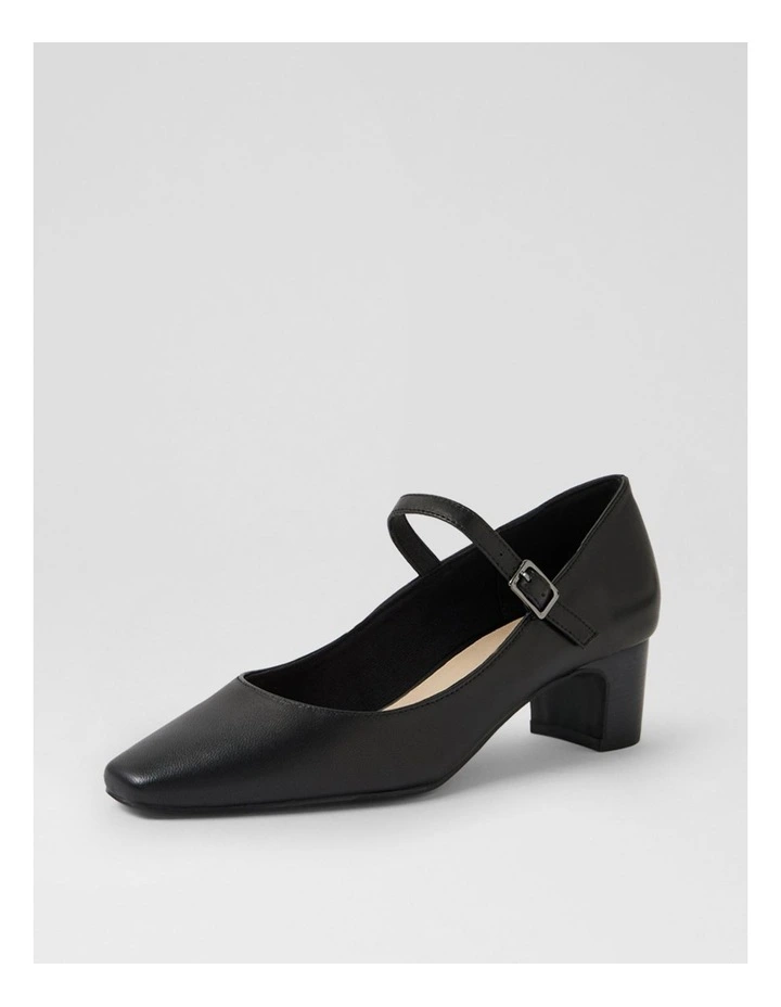 Kennidy Black Leather Heels image 2