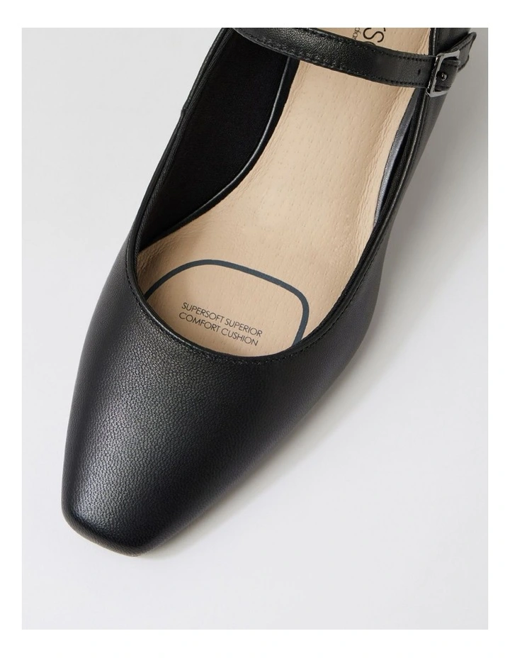 Kennidy Black Leather Heels image 4