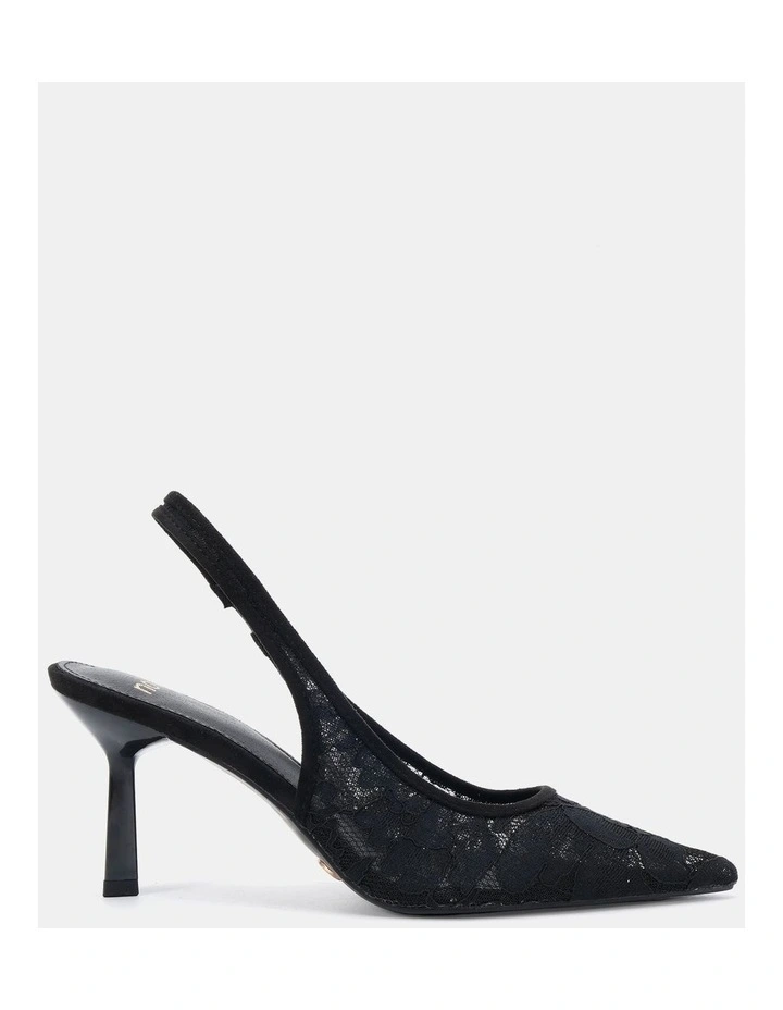 Iraya Heels in Black Lace image 1