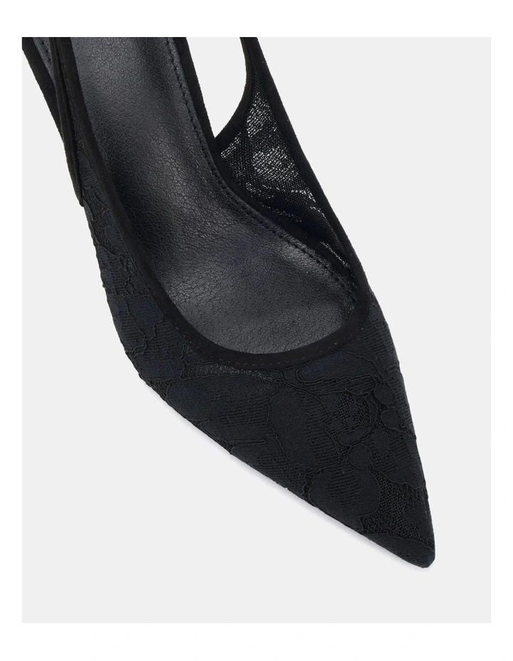 Iraya Heels in Black Lace image 3