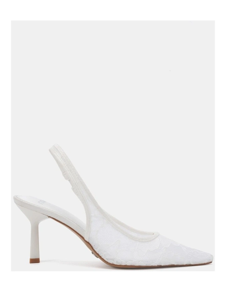 Iraya Heels in White Lace image 1