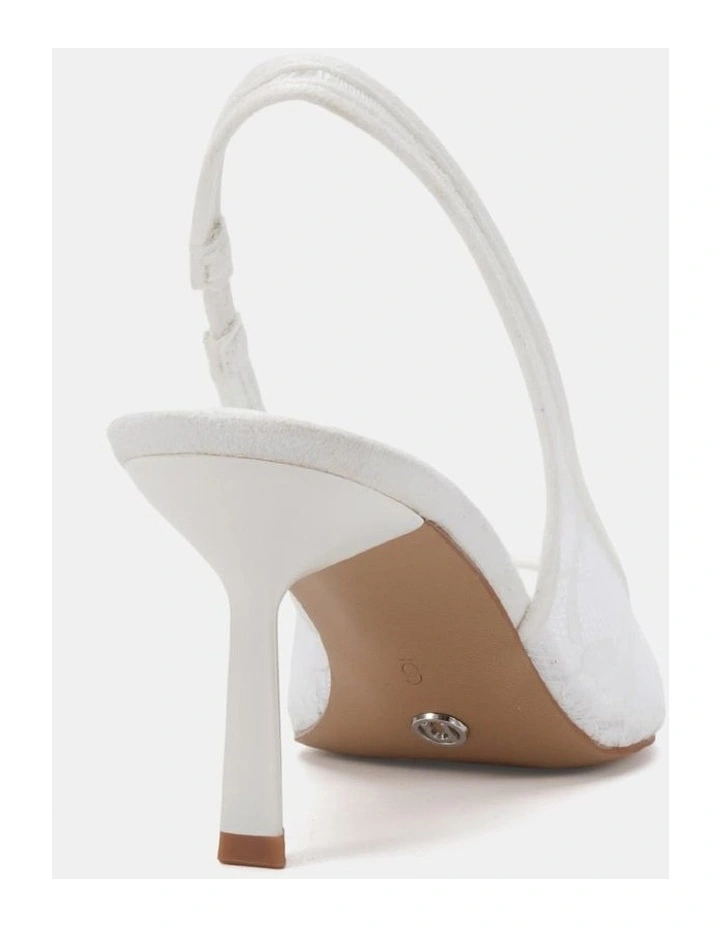 Iraya Heels in White Lace image 5
