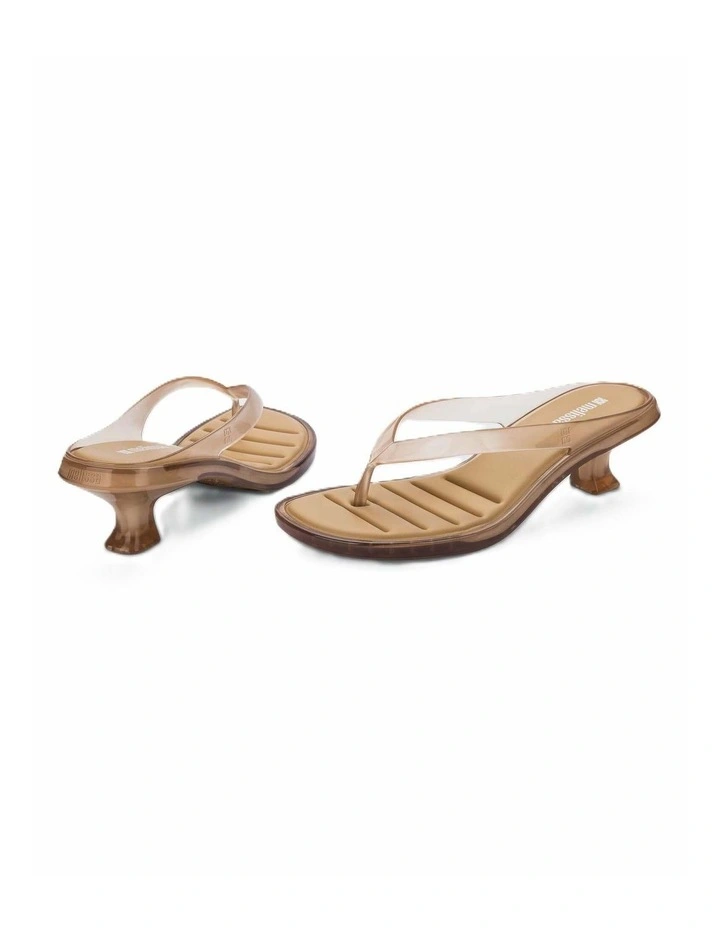 Melissa Thong Kitten Heel - Clear Beige image 3
