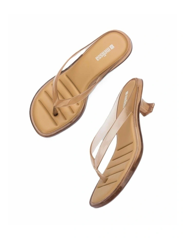 Melissa Thong Kitten Heel - Clear Beige image 4