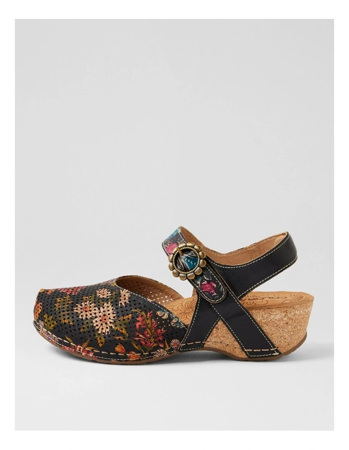 Joice Black Floral Multi Mary Jane Heels image 1