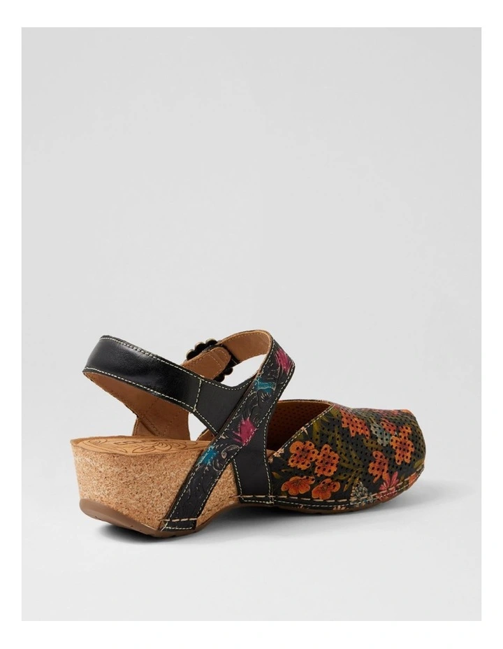 Joice Black Floral Multi Mary Jane Heels image 3