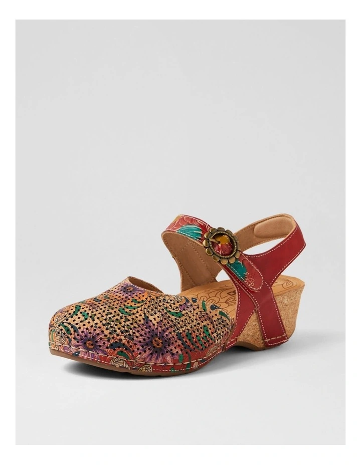 Joice Red Floral Multi Mary Jane Heels image 2