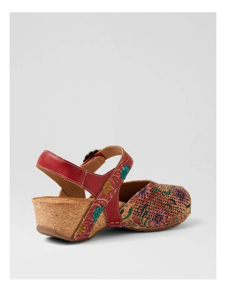 Joice Red Floral Multi Mary Jane Heels image 3