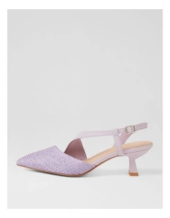 Cavay Lilac Fabric Heels