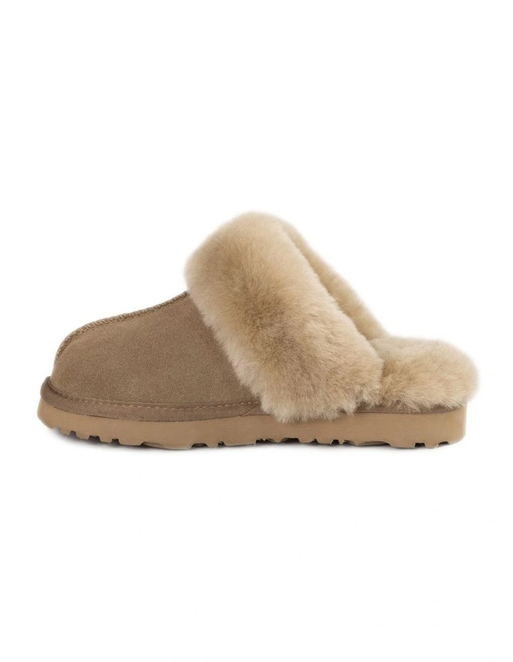 Ugg Slippers Premium Australia Sheepskin Unisex Scuffette Suede (Unisex Cow Suede) image 4