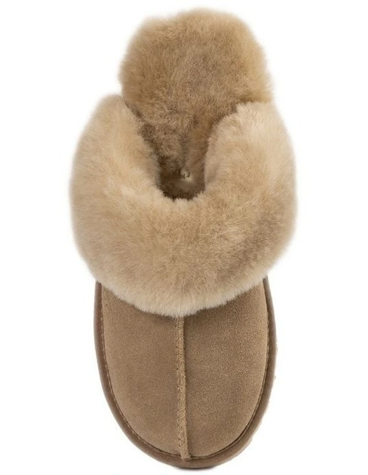 Ugg Slippers Premium Australia Sheepskin Unisex Scuffette Suede (Unisex Cow Suede) image 5