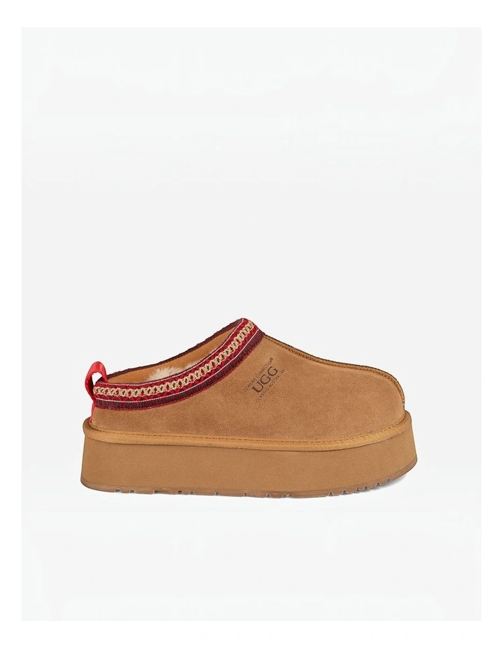 Sydney Premium Platform Slipper (Water Resistant) in Chestnut image 3
