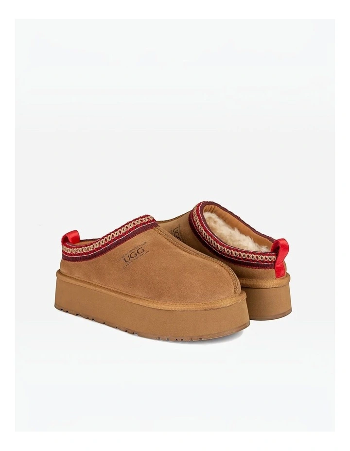 Sydney Premium Platform Slipper (Water Resistant) in Chestnut image 4