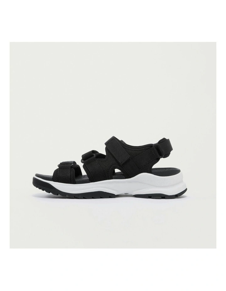 Womens Hiking Sandals NH110 in Black/White image 2