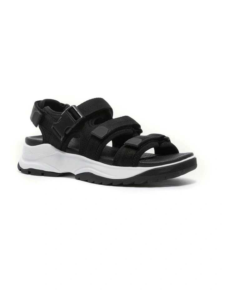 Womens Hiking Sandals NH110 in Black/White image 4