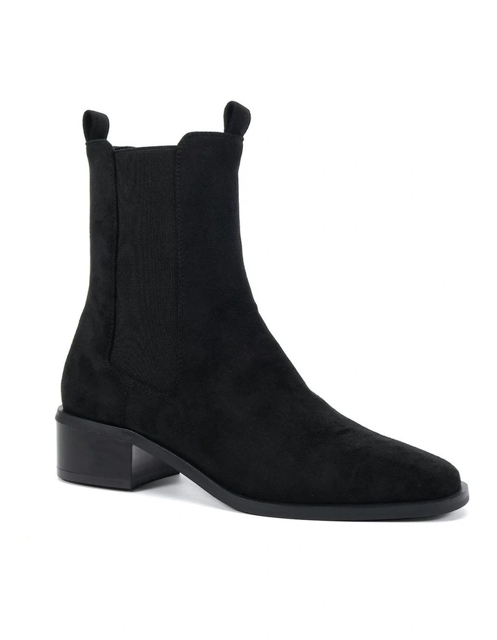 DALTA Chelsea Ankle Boots - Black Suede image 2