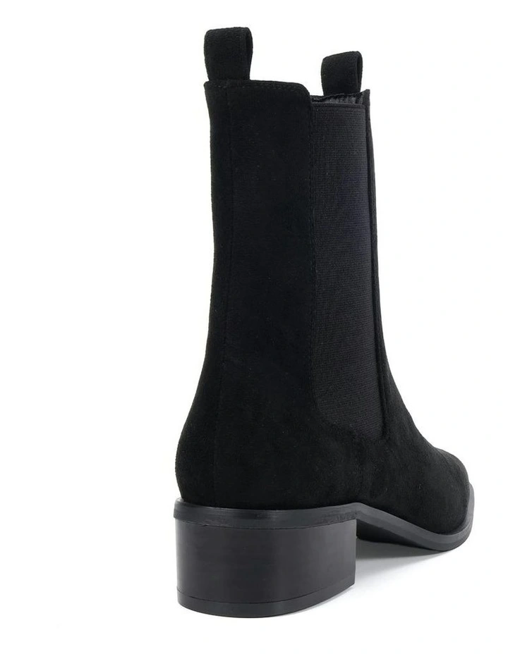 DALTA Chelsea Ankle Boots - Black Suede image 3