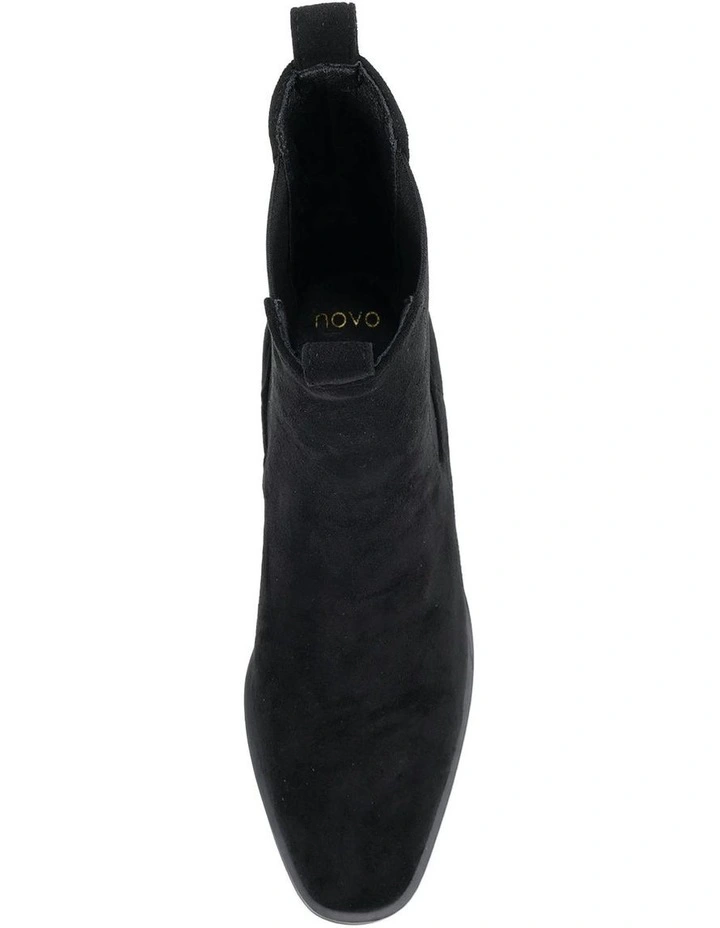 DALTA Chelsea Ankle Boots - Black Suede image 5