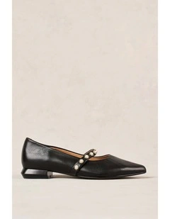 Audrey Ballet Flat in Black