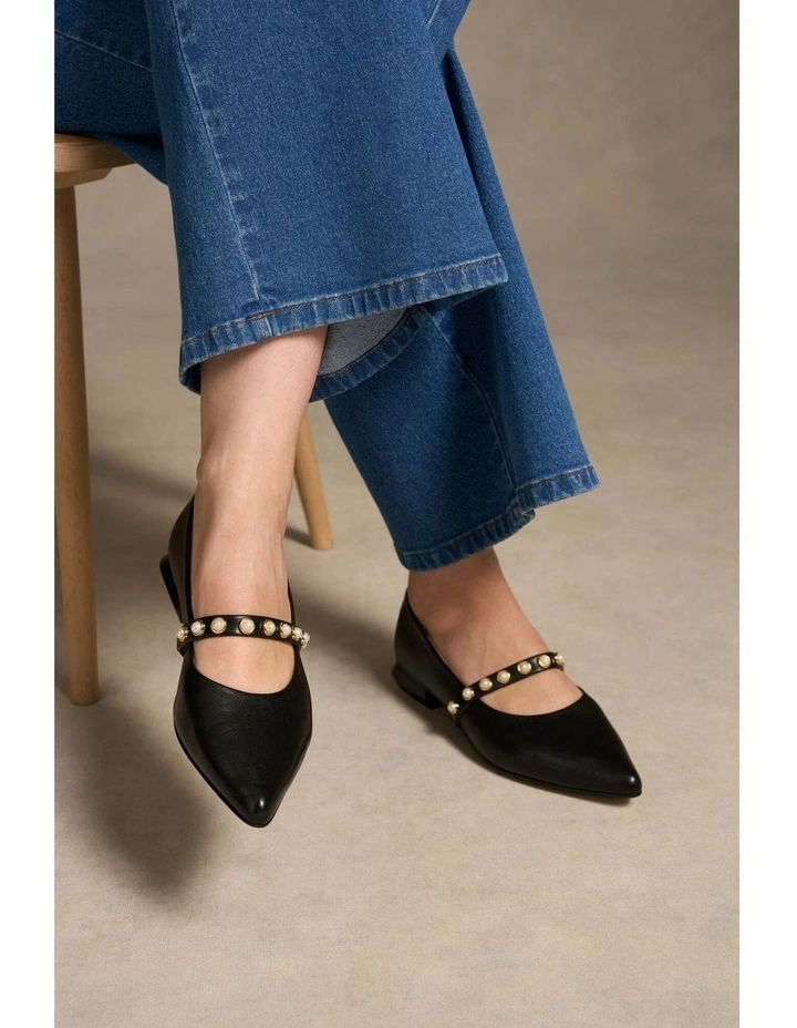 Audrey Ballet Flat in Black image 2