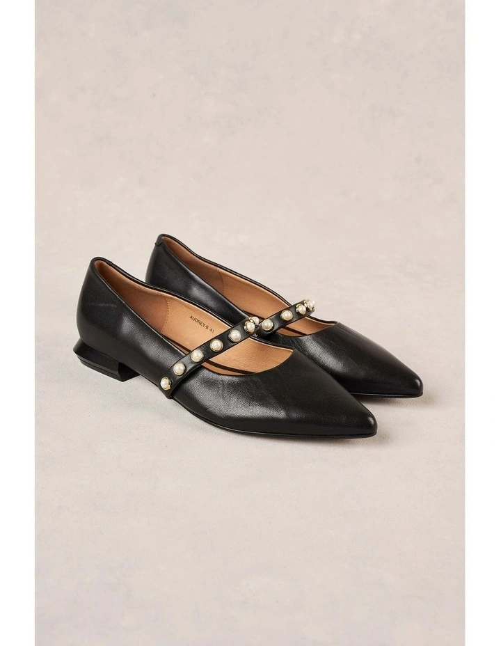 Audrey Ballet Flat in Black image 3