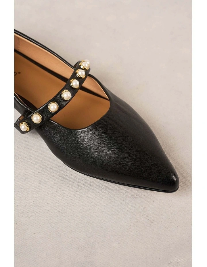 Audrey Ballet Flat in Black image 6