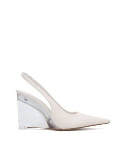 BIANKO Wedge Sandal - White - Novo Shoes