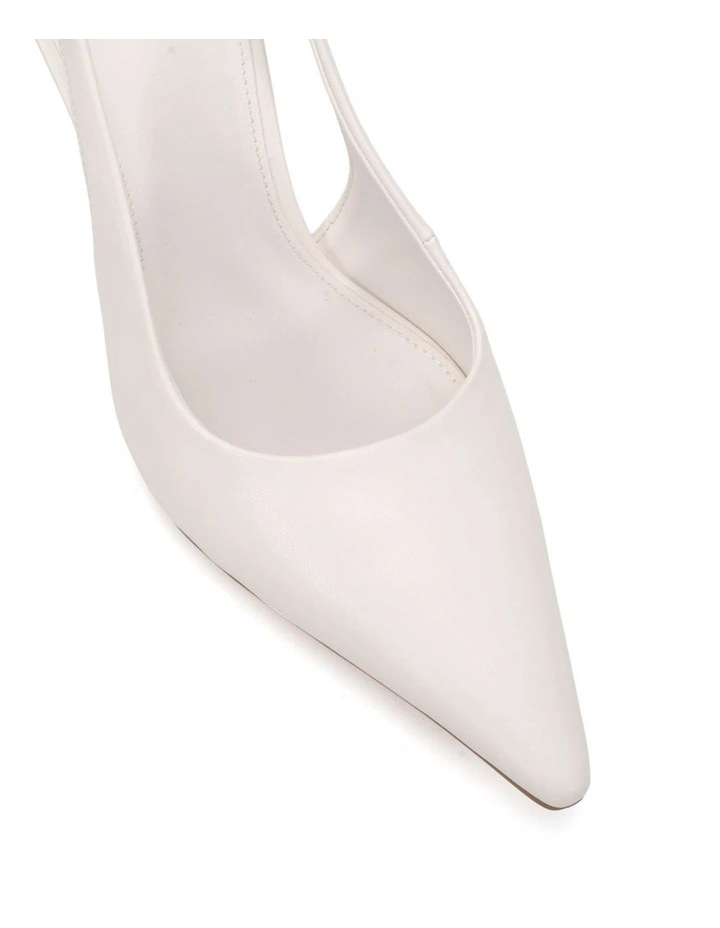 BIANKO Wedge Sandal - White - Novo Shoes image 4