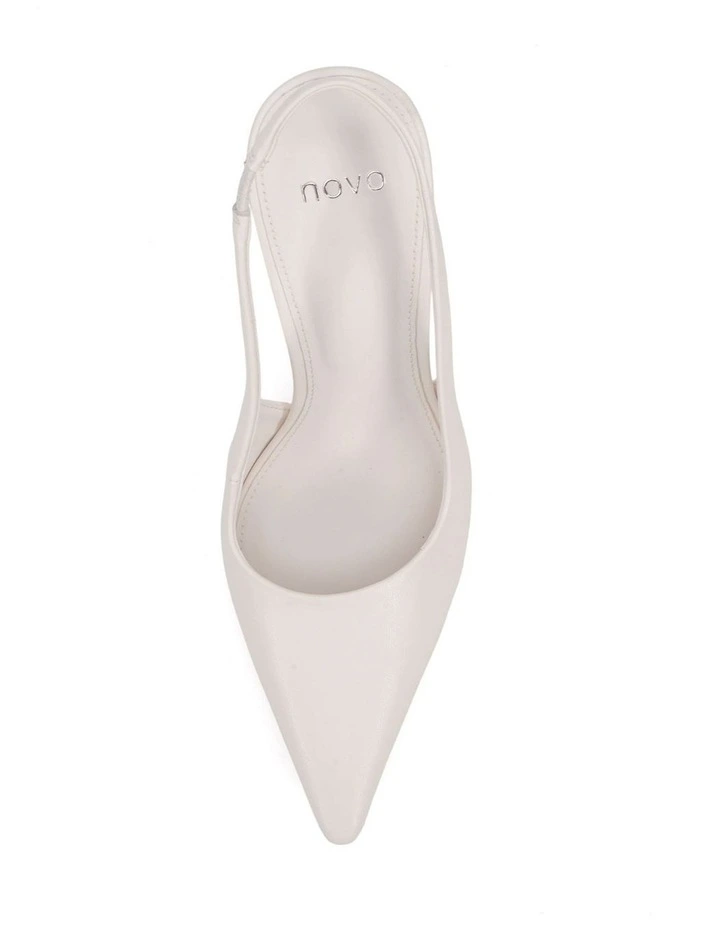 BIANKO Wedge Sandal - White - Novo Shoes image 5