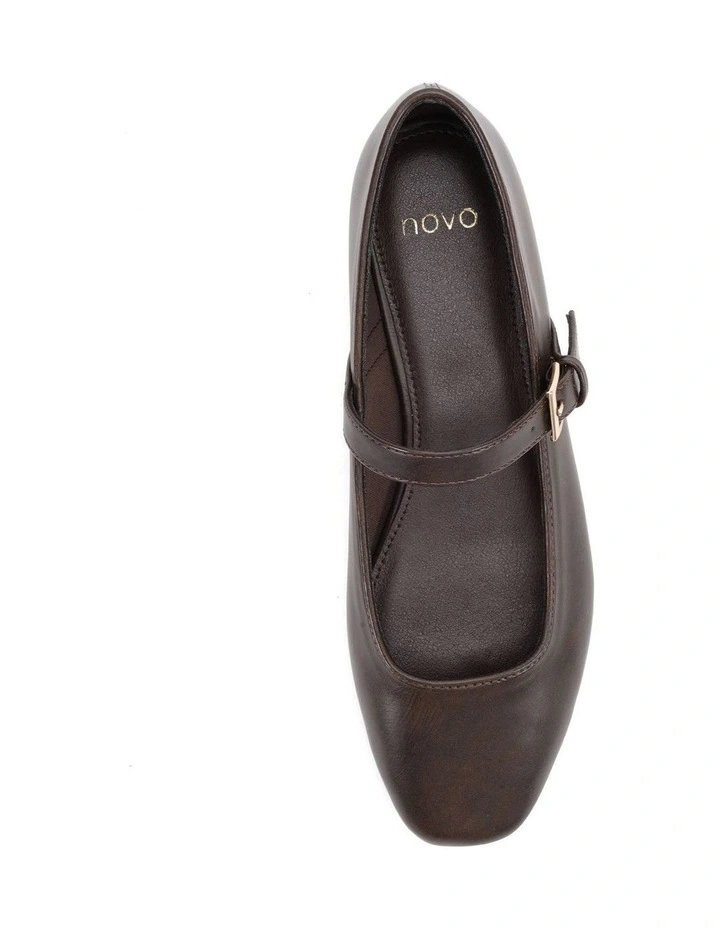 CALMLY Mary Jane Ballet Flats - Espresso Vintage image 5