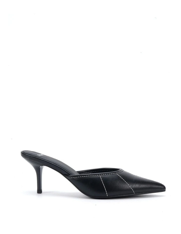 IMPOLITE Heeled Mule - Black image 1