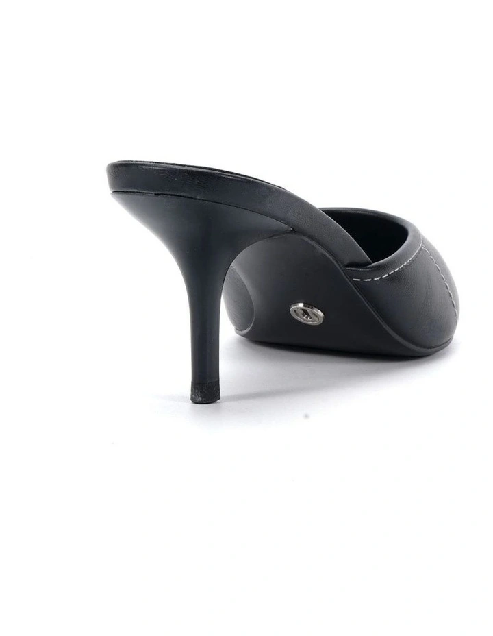 IMPOLITE Heeled Mule - Black image 3