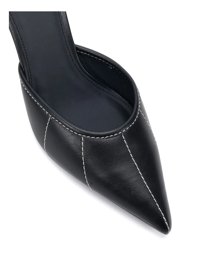 IMPOLITE Heeled Mule - Black image 4