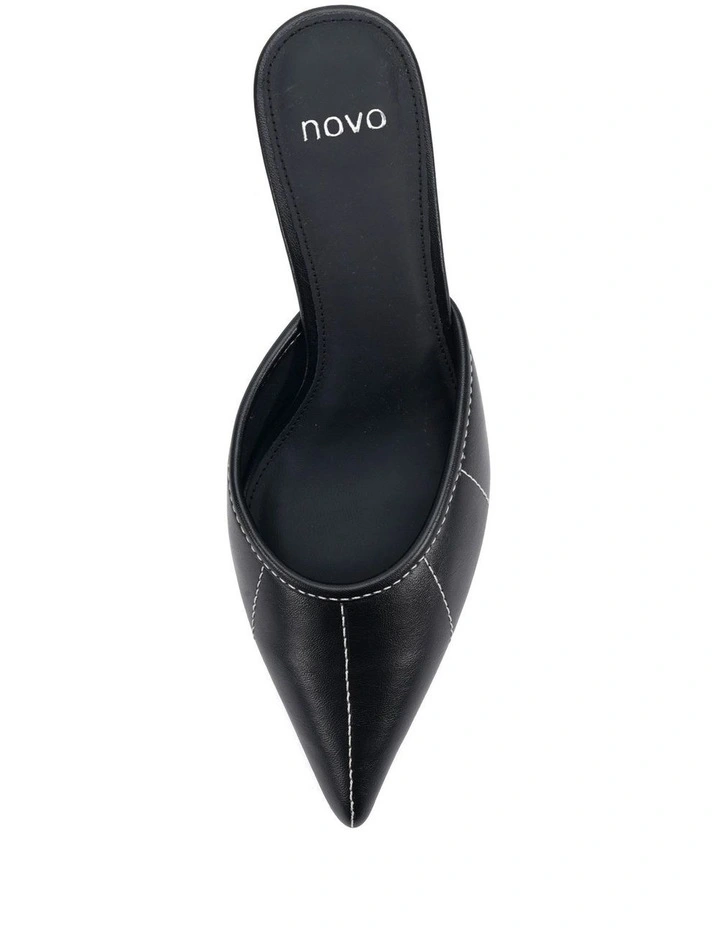 IMPOLITE Heeled Mule - Black image 5