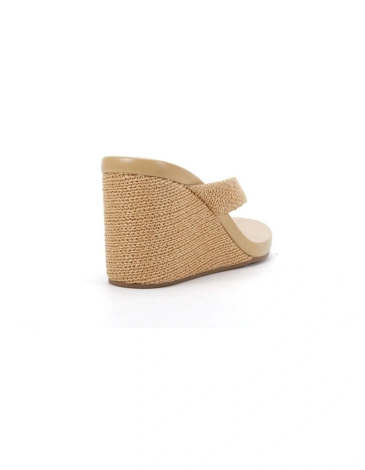 BACI Raffia wedge thong sandal - 7.8cm platform image 3