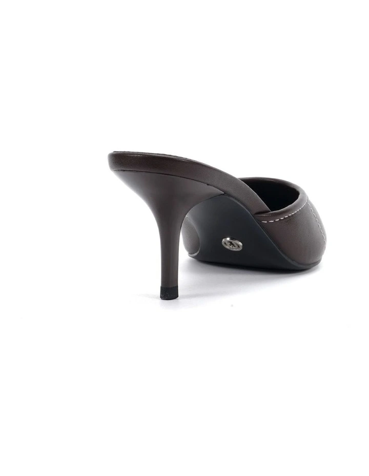 IMPOLITE heeled mule - Espresso image 3