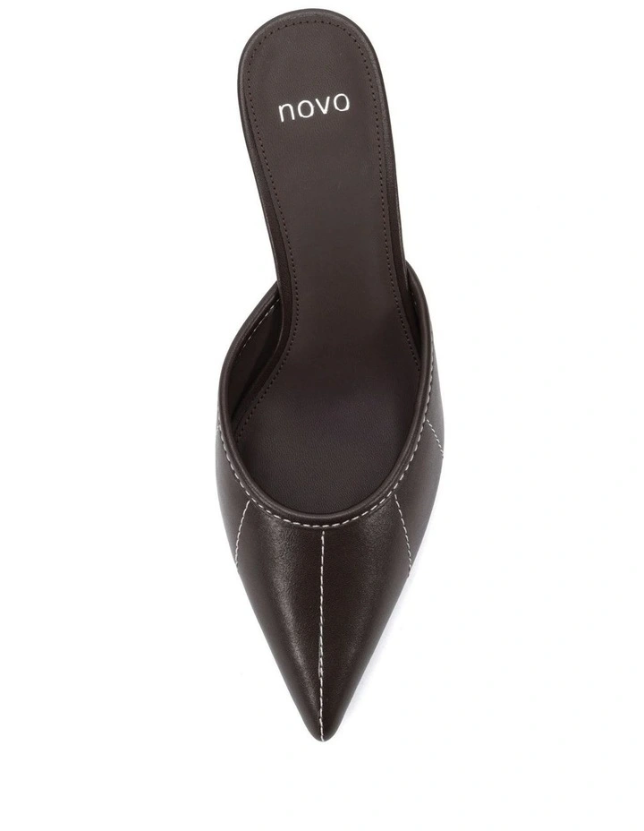 IMPOLITE heeled mule - Espresso image 5