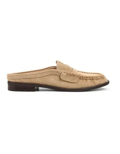 Parker Loafer Mules - Taupe Suede