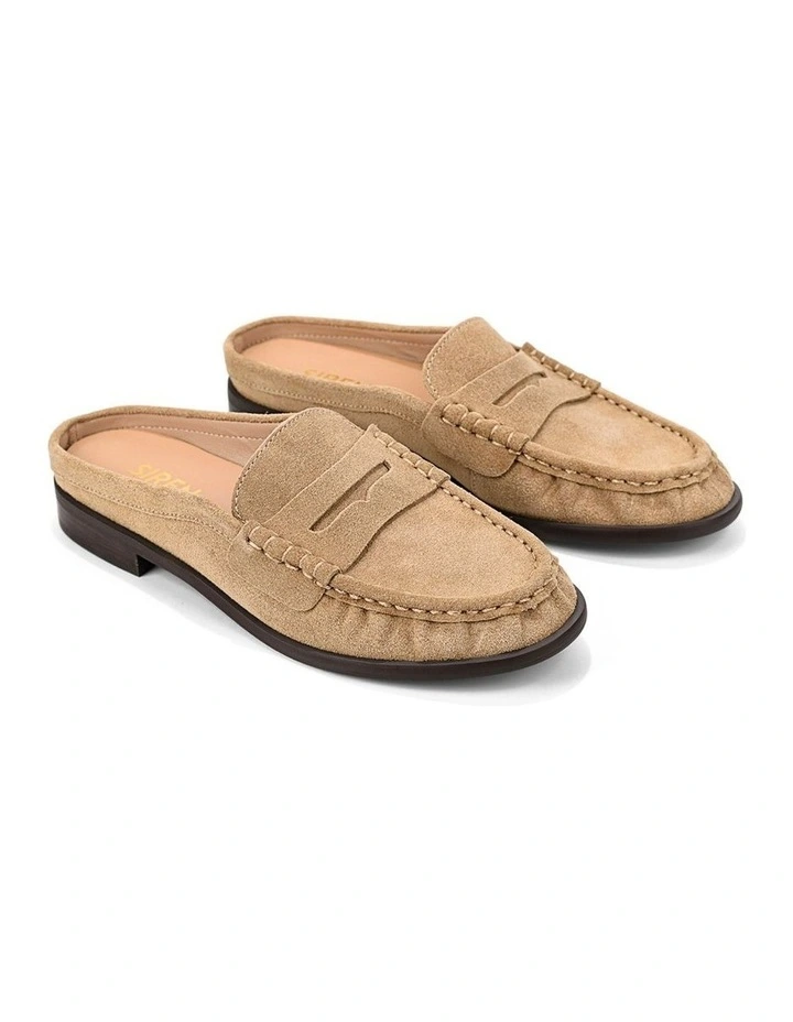 Parker Loafer Mules - Taupe Suede image 2