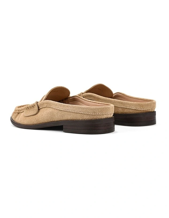 Parker Loafer Mules - Taupe Suede image 3