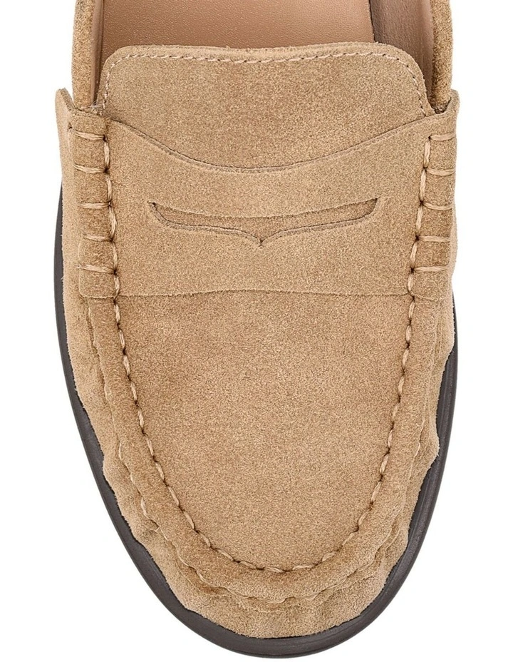 Parker Loafer Mules - Taupe Suede image 4