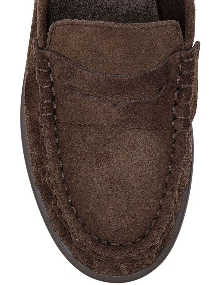 Parker Loafer Mules - Chocolate Brown Suede image 4