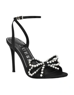 Charmin Heeled Sandals in Black