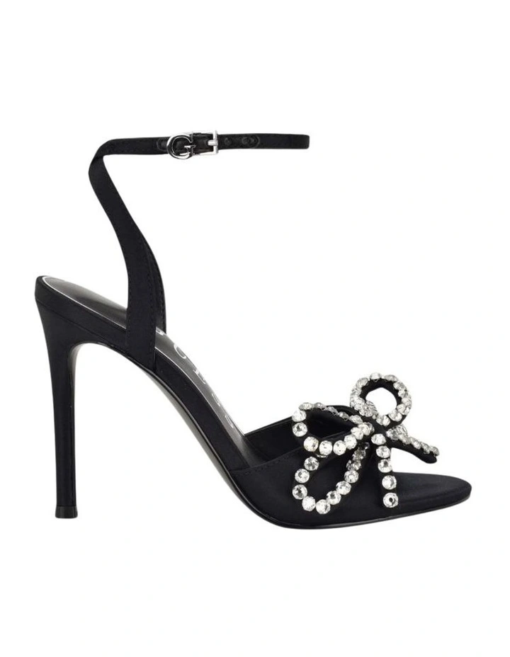 Charmin Heeled Sandals in Black image 2