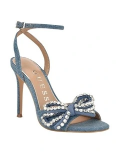 Charmin Heeled Sandals in Blue