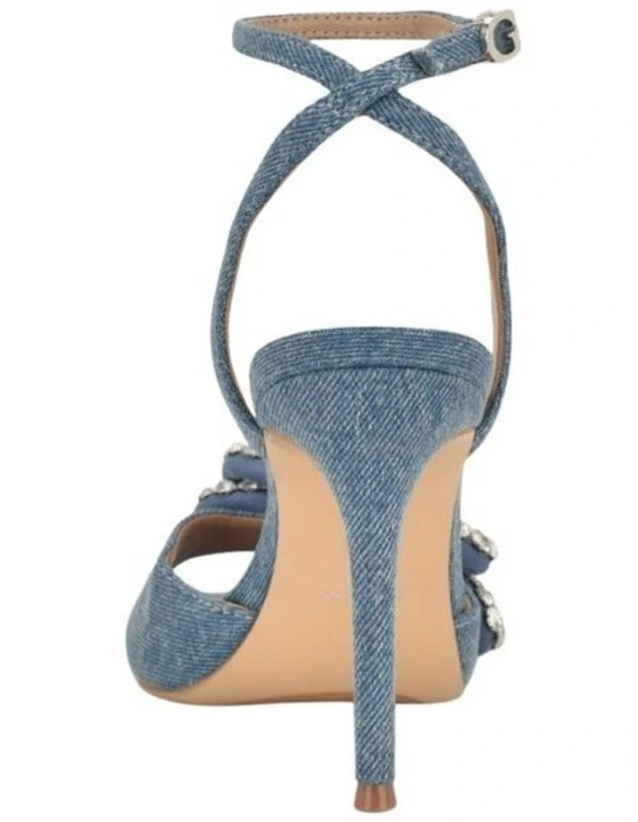 Charmin Heeled Sandals in Blue image 3
