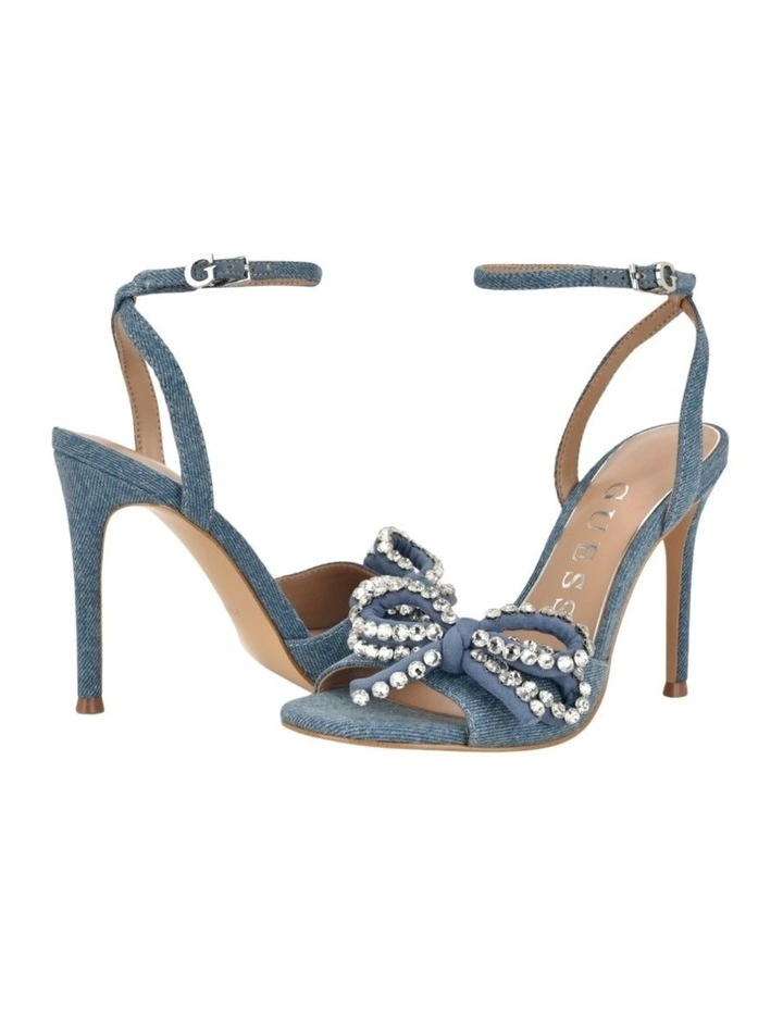 Charmin Heeled Sandals in Blue image 4