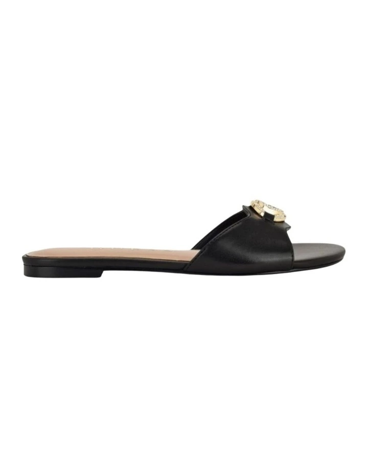 Tashcy Flat Sandals in Black image 2